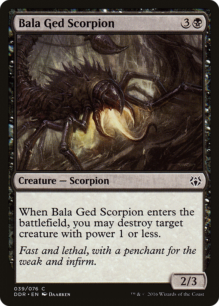 Bala Ged Scorpion (DDR-039) [Duel Decks: Nissa vs. Ob Nixilis]