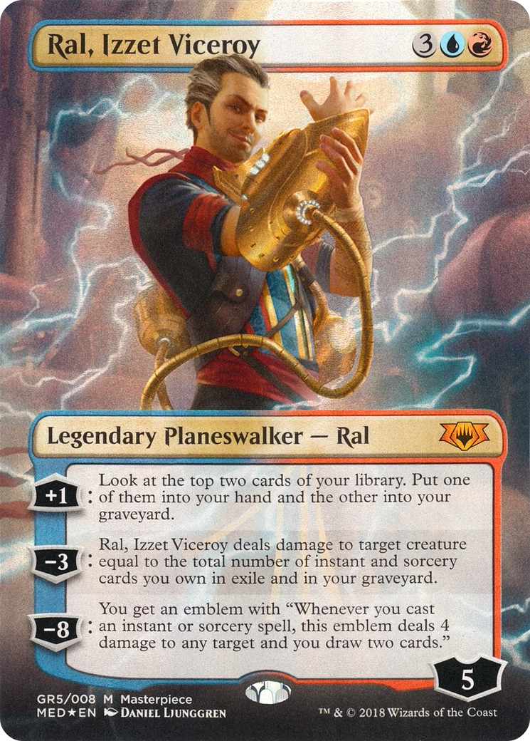 Ral, Izzet Viceroy (MED-GR5) [Mythic Edition] (Borderless) Foil