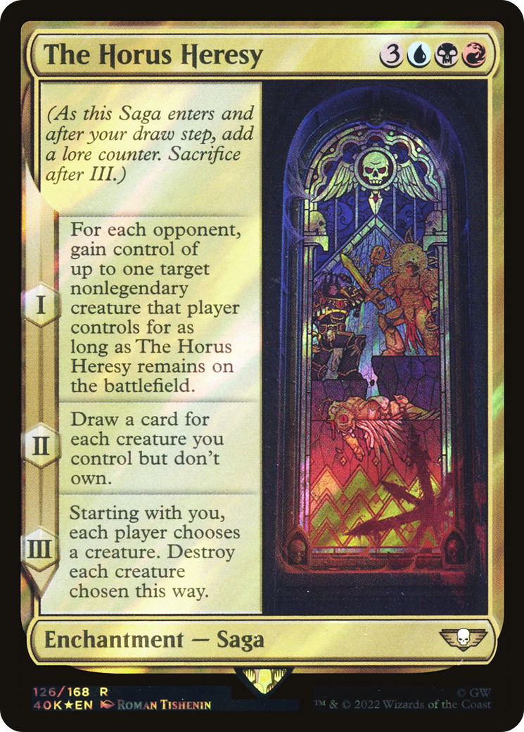 The Horus Heresy (Surge Foil) (40K-126) [Warhammer 40,000 Commander] Foil