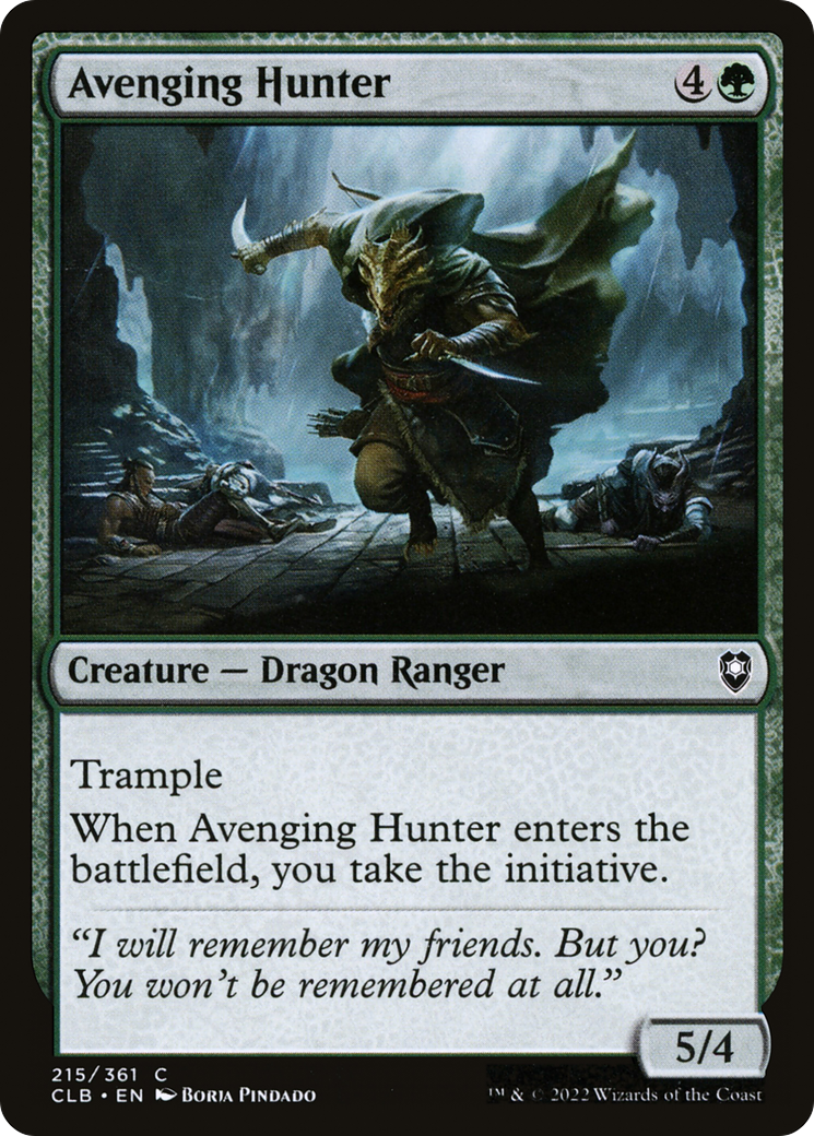 Avenging Hunter (CLB-215) [Commander Legends: Battle for Baldur's Gate]