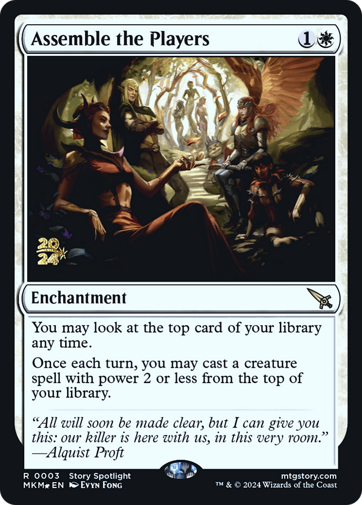 Assemble the Players (PRE-03S) [Murders at Karlov Manor Promos] Foil