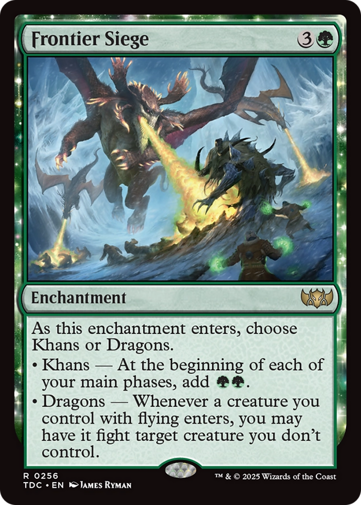Frontier Siege (TDC-256) [Commander: Tarkir: Dragonstorm]: (enchantment)