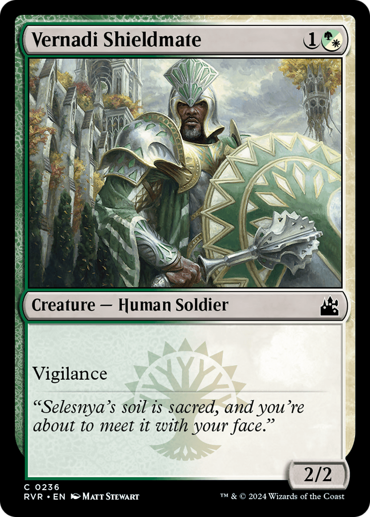 Vernadi Shieldmate (RVR-236) [Ravnica Remastered] Foil