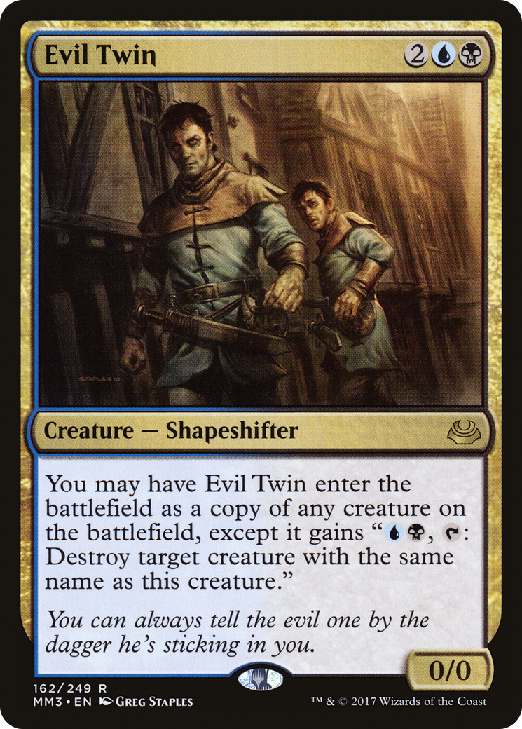 Evil Twin (MM3-162) [Modern Masters 2017] Foil