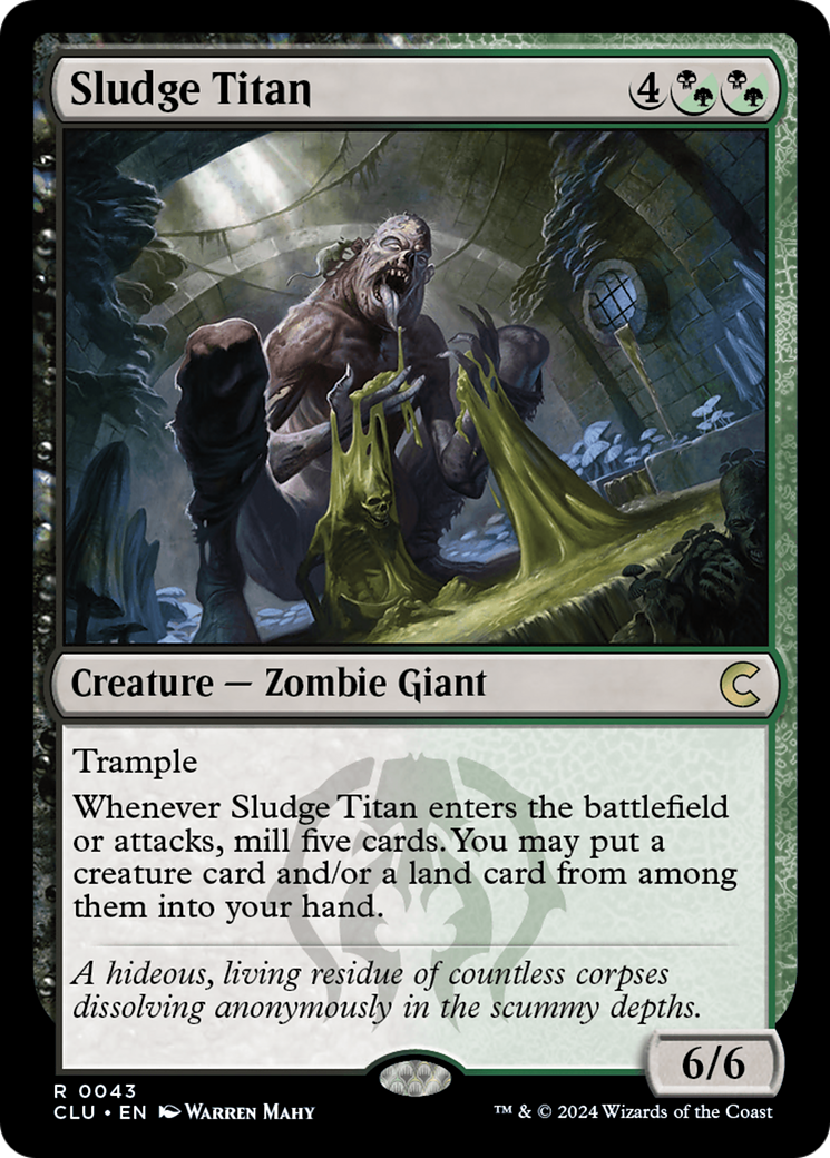 Sludge Titan (CLU-043) [Ravnica: Clue Edition]