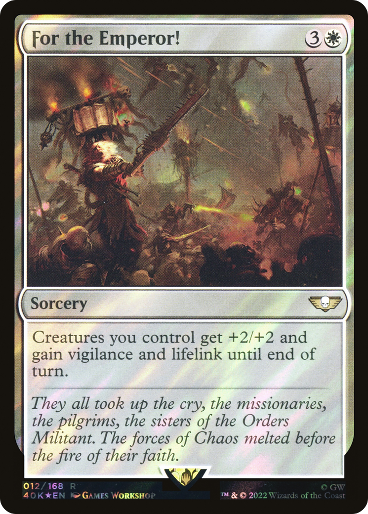 For the Emperor! (Surge Foil) (40K-012) [Warhammer 40,000 Commander] Foil