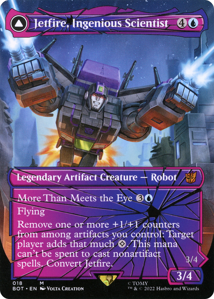Jetfire, Ingenious Scientist (Shattered Glass) (BOT-018) (Borderless) [Transformers]