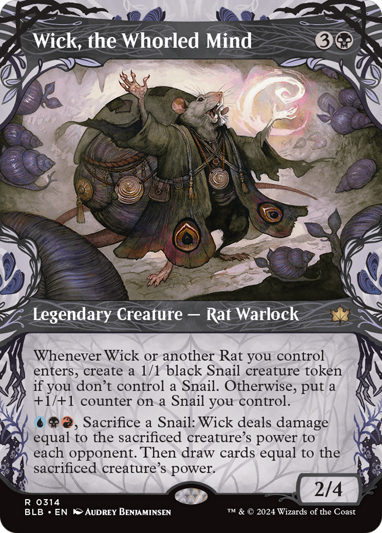 Wick, the Whorled Mind (BLB-314) [Bloomburrow]: (Showcase) (Borderless)