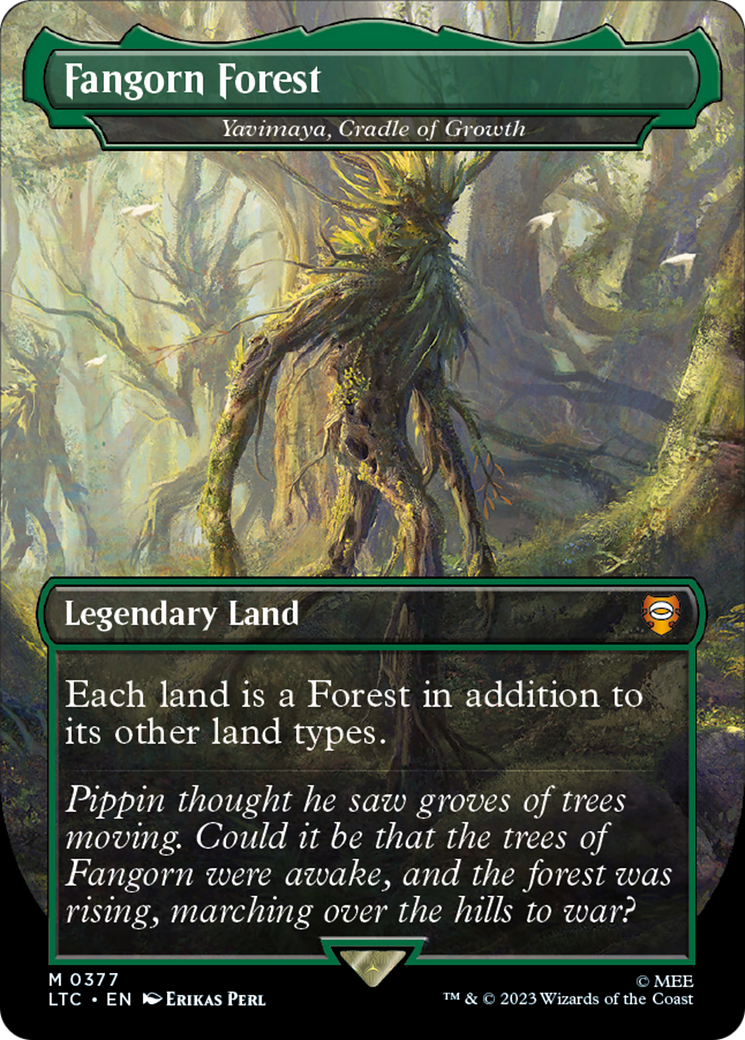 Fangorn Forest - Yavimaya, Cradle of Growth (LTC-377) [Tales of Middle-earth Commander] / Fangorn Forest (Borderless) Foil