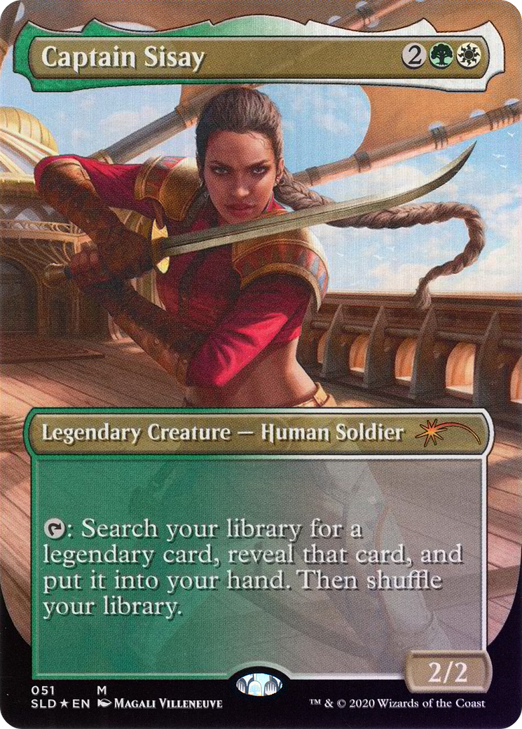 Captain Sisay (SLD-051) [Secret Lair Drop] (Borderless) Foil