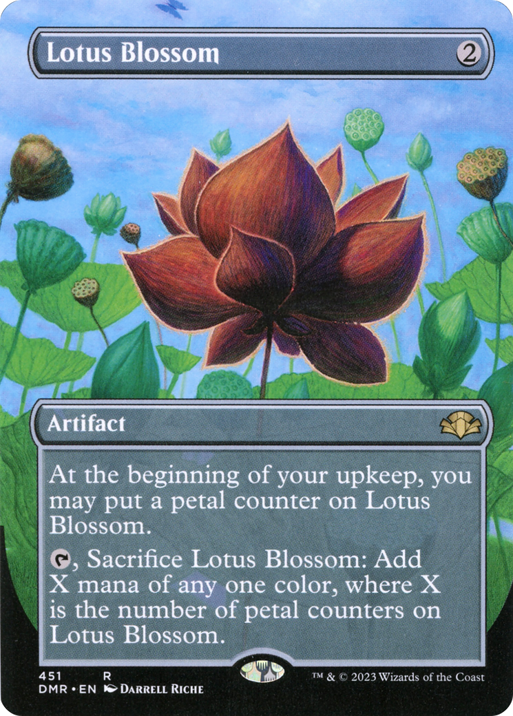 Lotus Blossom (DMR-451) [Dominaria Remastered] (Borderless) Foil
