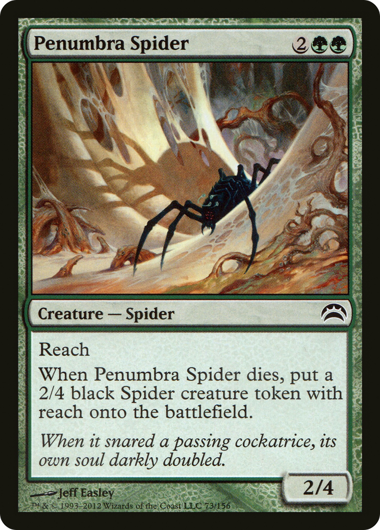 Penumbra Spider (PC2-073) [Planechase 2012] Foil