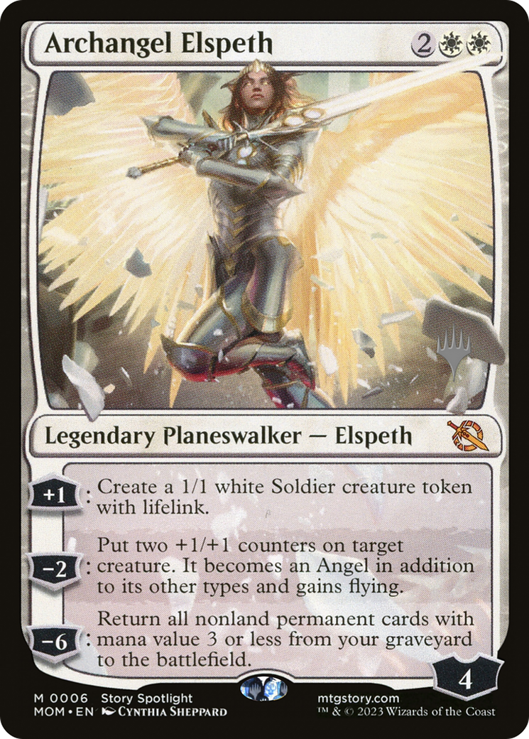 Archangel Elspeth (PPMOM-006) [Promo Pack: March of the Machine Promos]