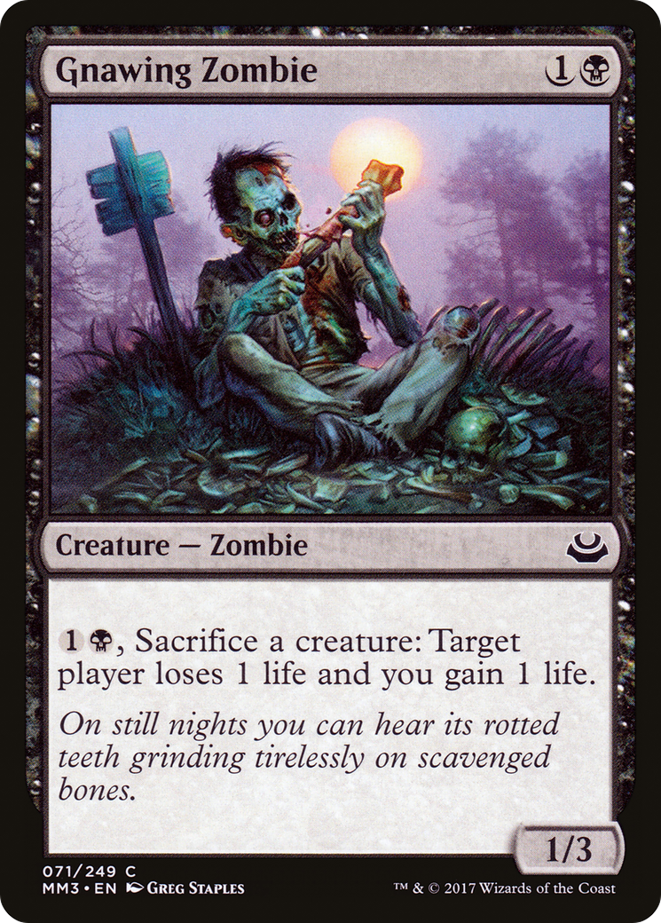 Gnawing Zombie (MM3-071) [Modern Masters 2017]