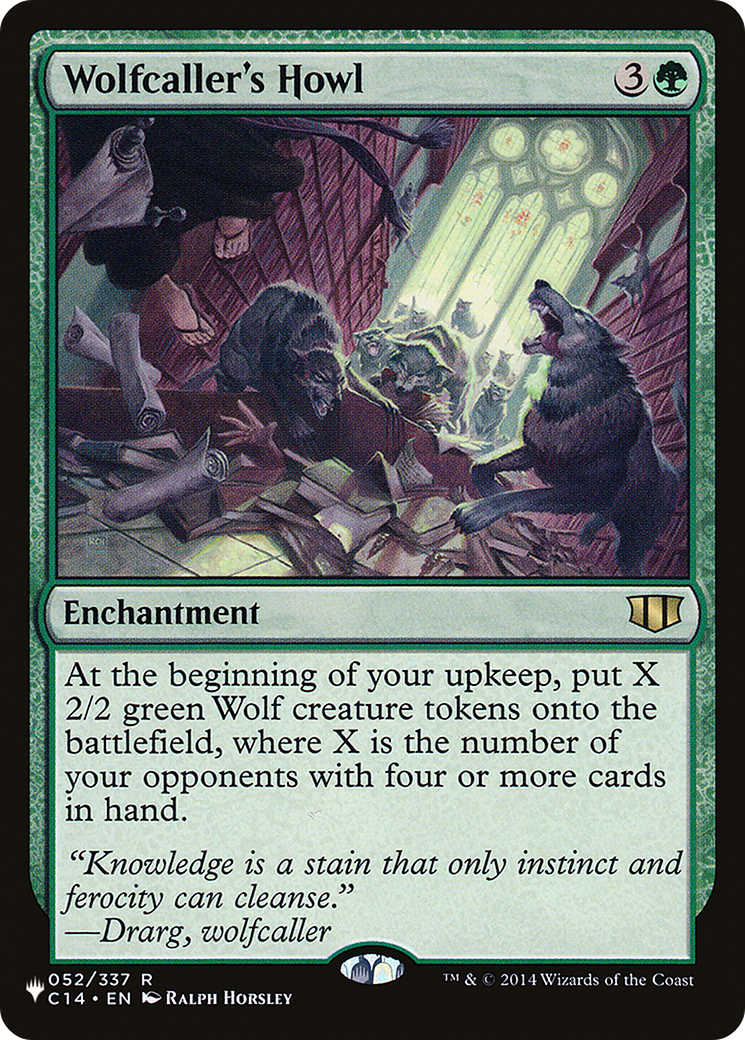 Wolfcaller's Howl (LIST-C14-52) [The List] Foil