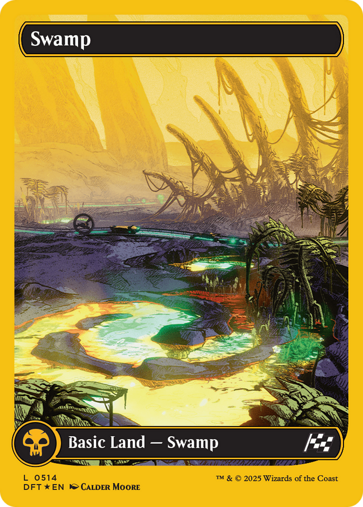 Swamp (DFT-514) [Aetherdrift]: (Full Art) Foil