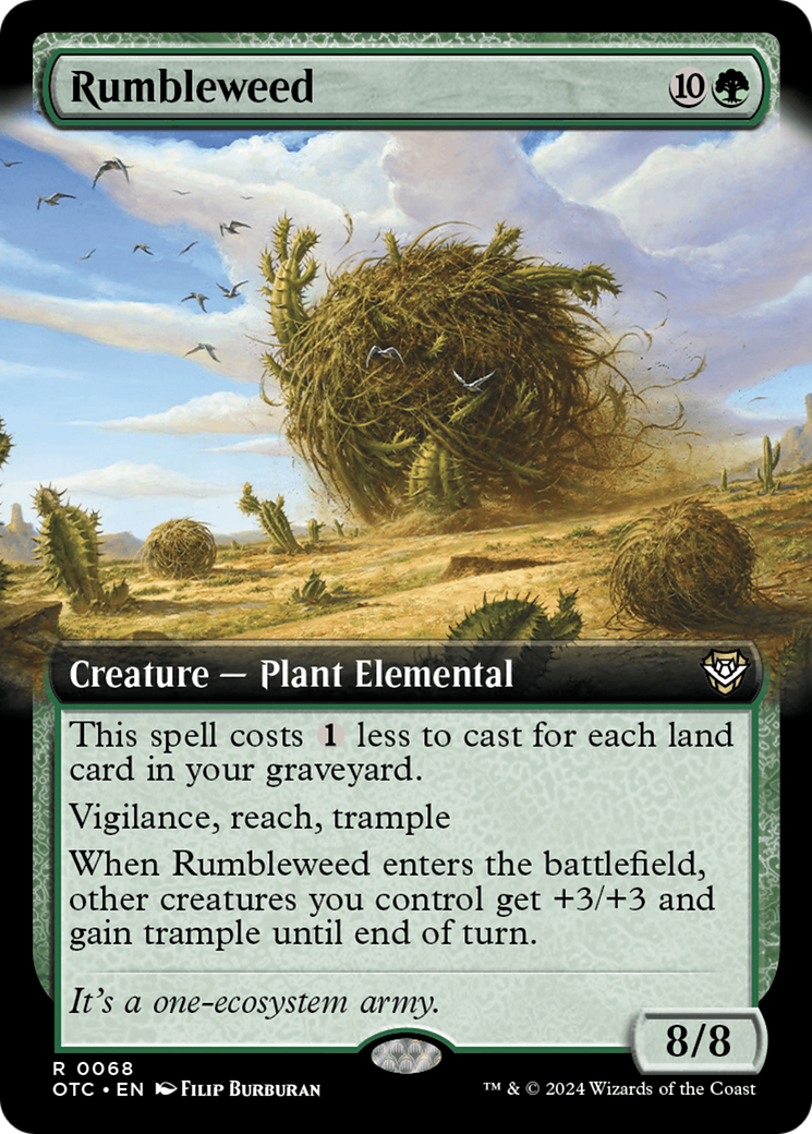 Rumbleweed (OTC-068) [Outlaws of Thunder Junction Commander]: (Extended Art)