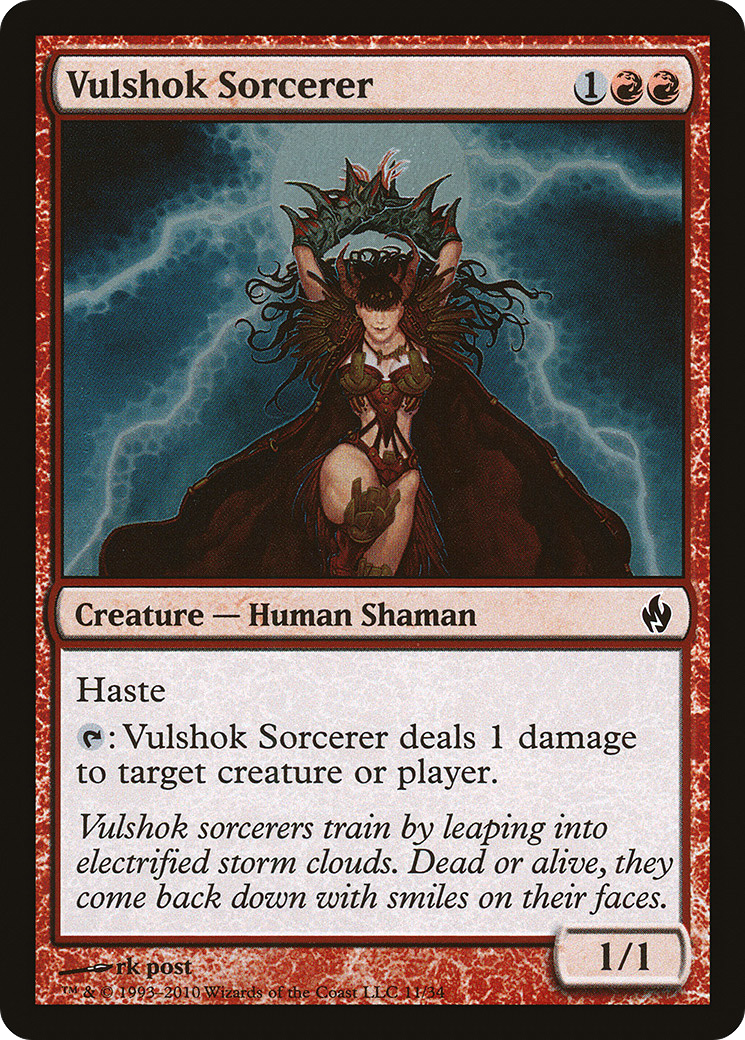 Vulshok Sorcerer (PD2-011) [Premium Deck Series: Fire and Lightning] Foil