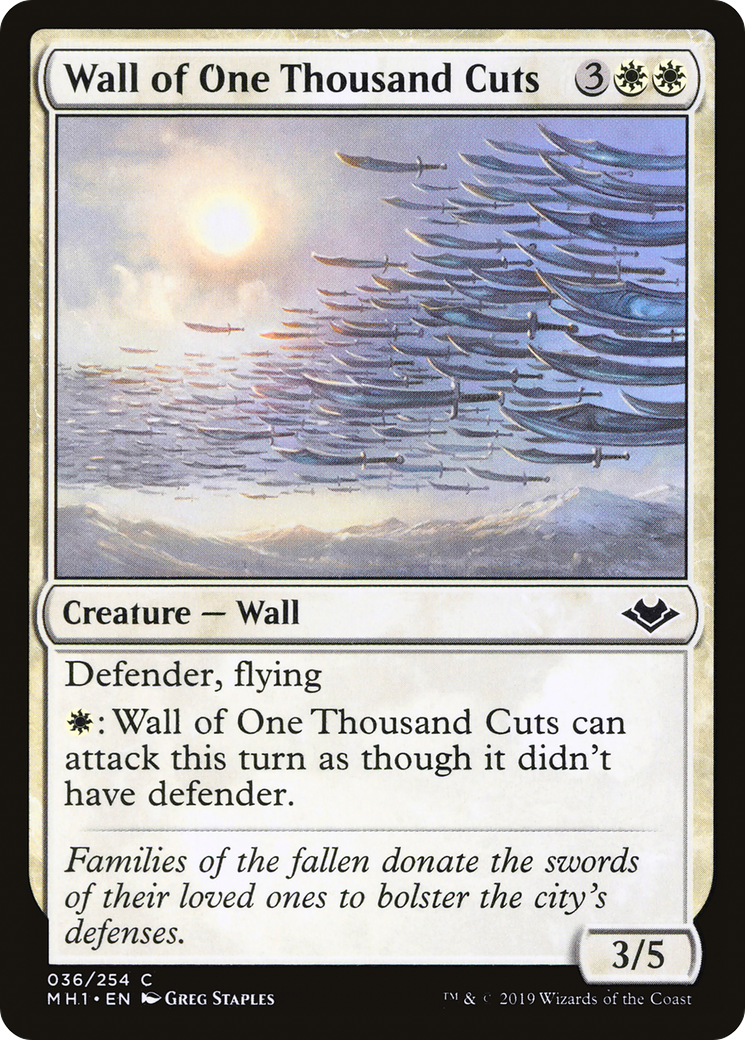 Wall of One Thousand Cuts (MH1-036) [Modern Horizons] Foil