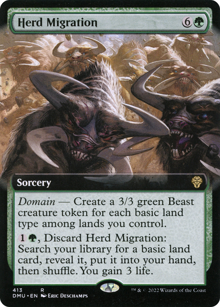 Herd Migration (Extended Art) (DMU-413) [Dominaria United]