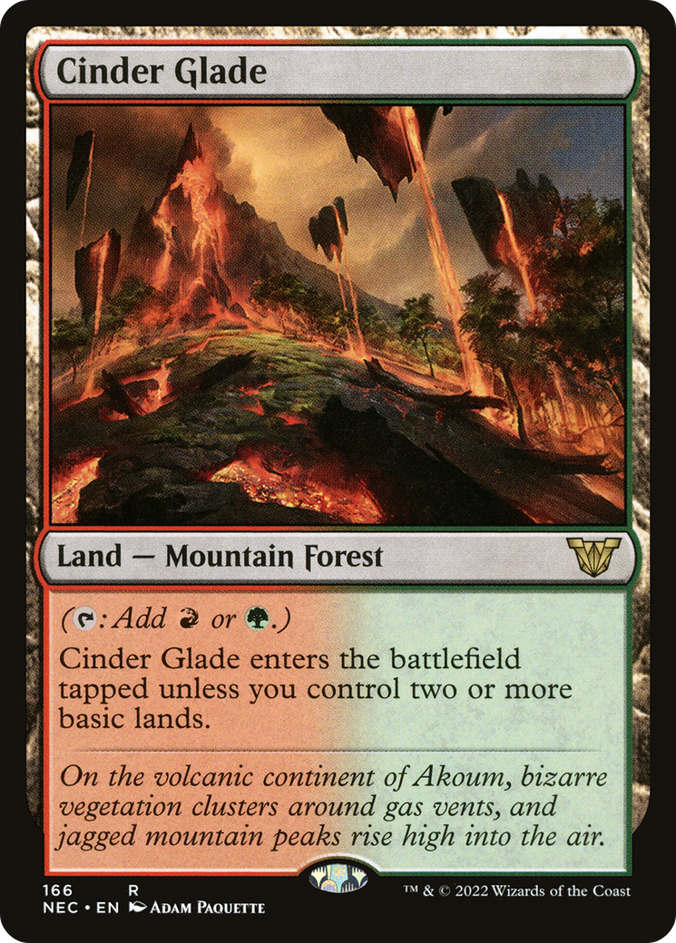 Cinder Glade (NEC-166) [Neon Dynasty Commander]