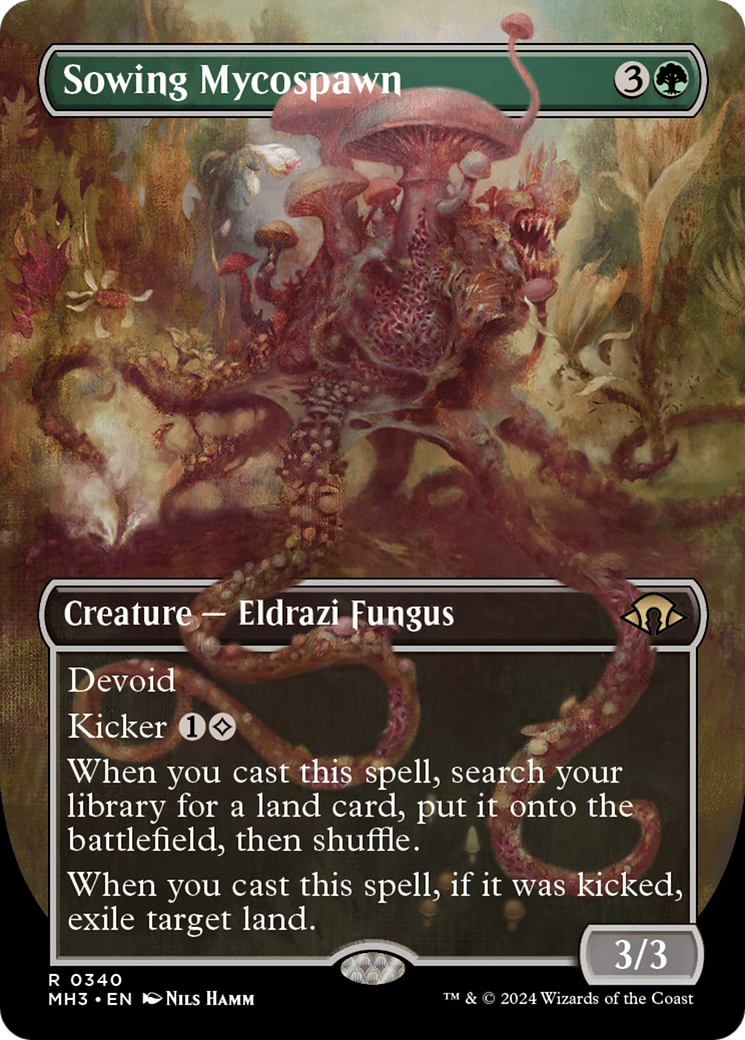 Sowing Mycospawn (MH3-340) [Modern Horizons 3] (Borderless) Foil
