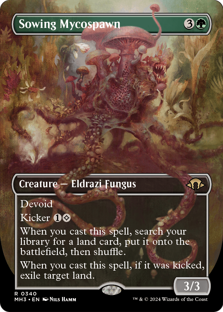 Sowing Mycospawn (Borderless) (MH3-340) [Modern Horizons 3] Foil
