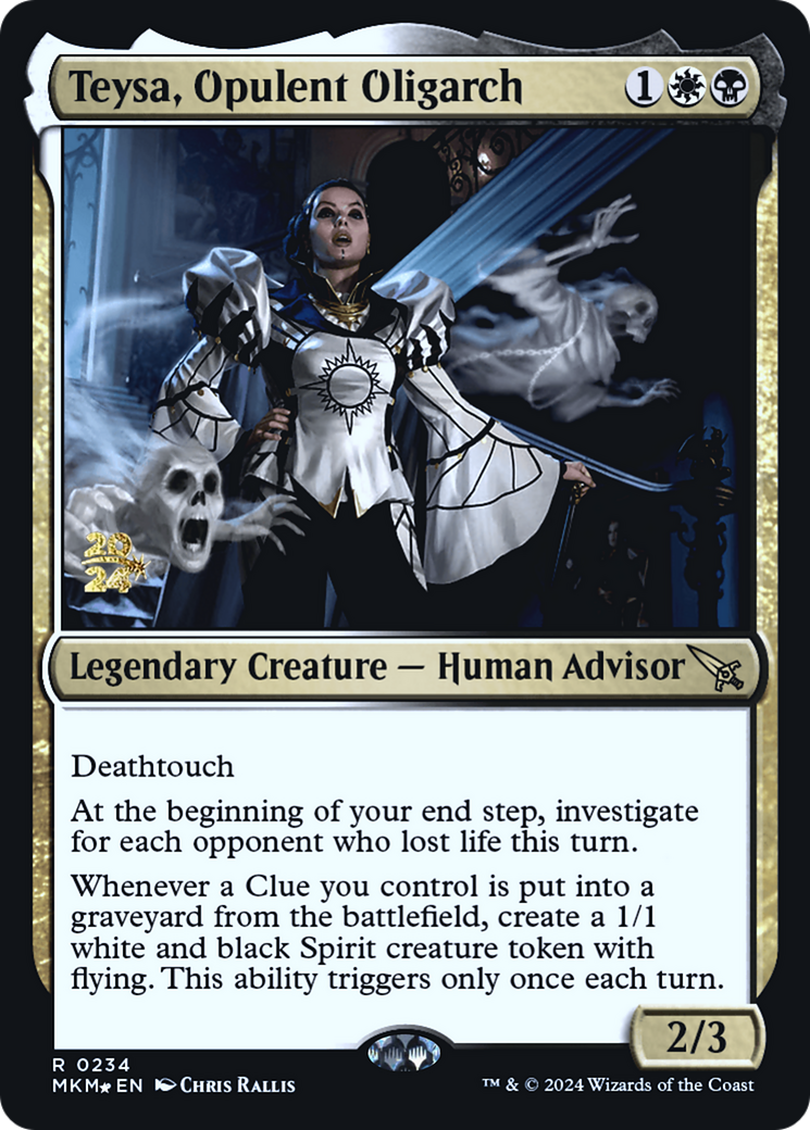 Teysa, Opulent Oligarch (PRE-234S) [Murders at Karlov Manor Promos] Foil