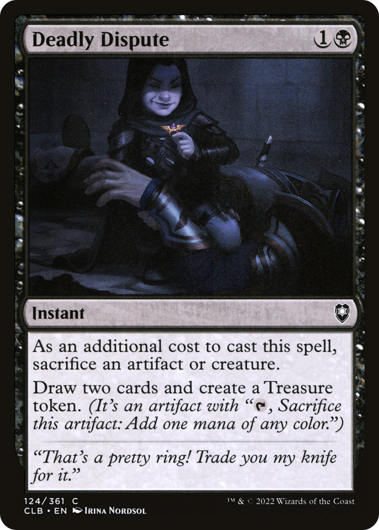 Deadly Dispute (CLB-124) [Commander Legends: Battle for Baldur's Gate] Foil