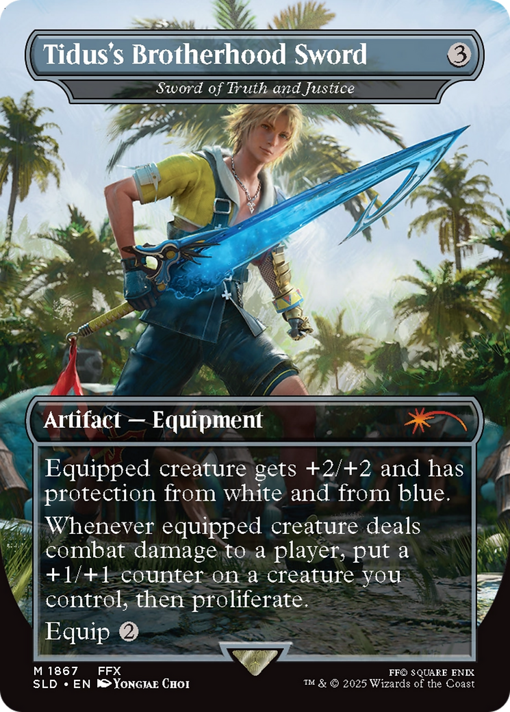 Sword of Truth and Justice (SLD-1867) [Secret Lair Drop] / Tidus's Brotherhood Sword (Borderless)
