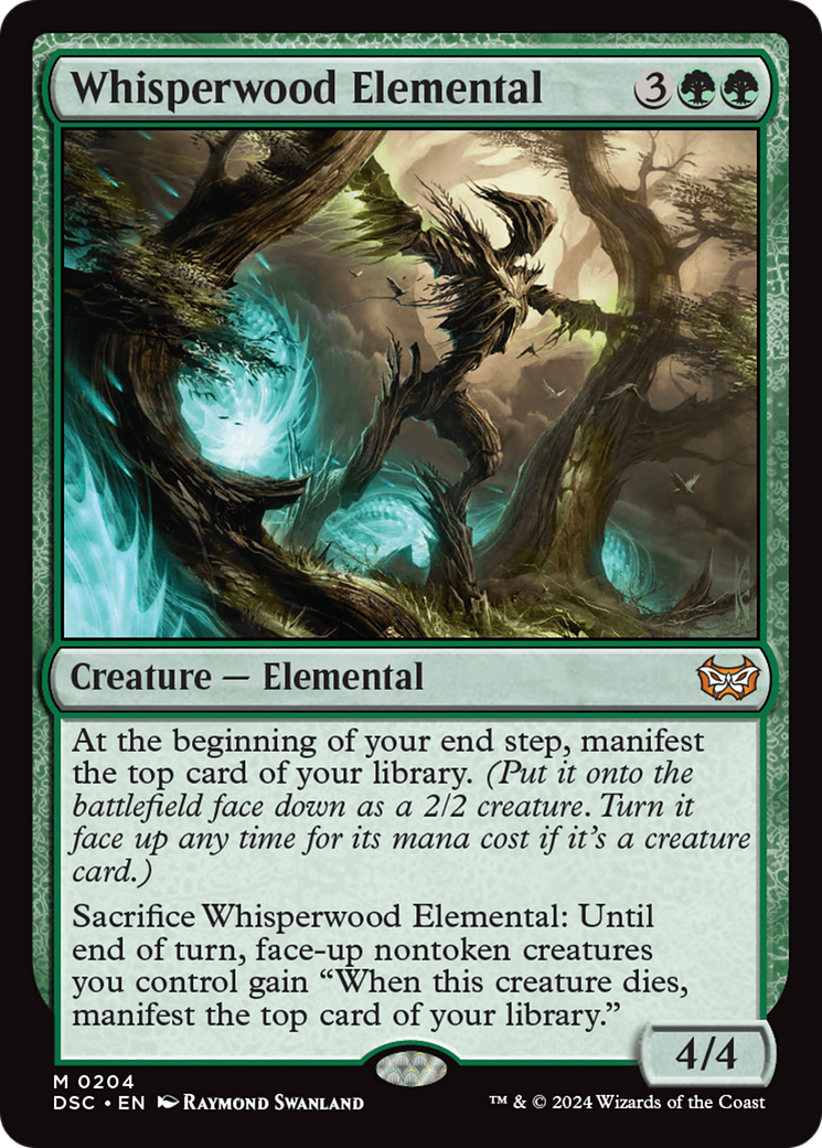 Whisperwood Elemental (DSC-204) [Duskmourn: House of Horror Commander]