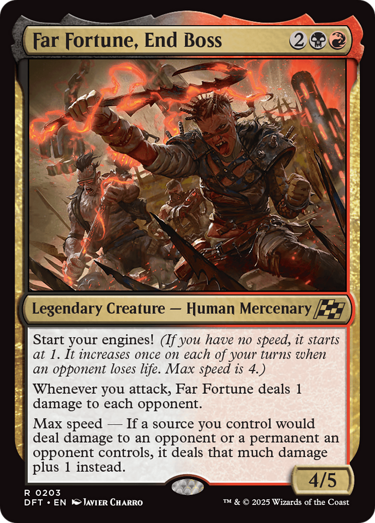 Far Fortune, End Boss (DFT-203) [Aetherdrift] Foil