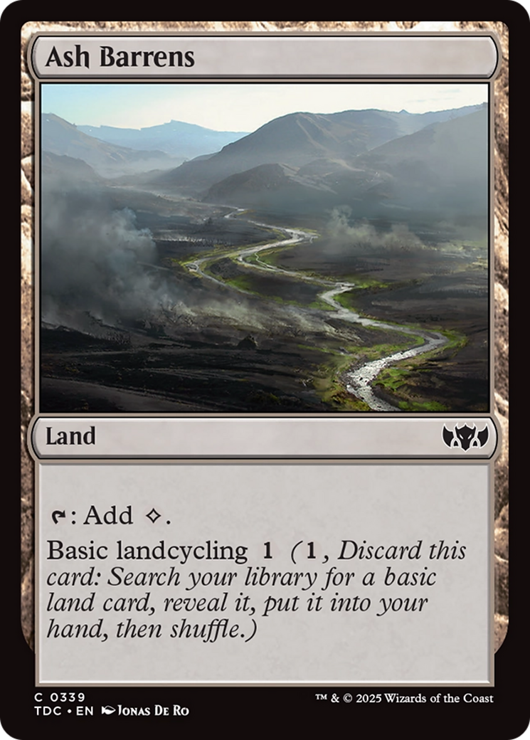 Ash Barrens (TDC-339) [Commander: Tarkir: Dragonstorm]