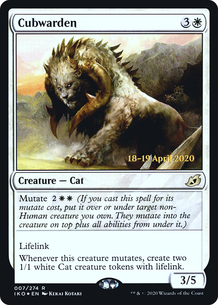 Cubwarden (PRE-07S) [Ikoria: Lair of Behemoths Promos] Foil