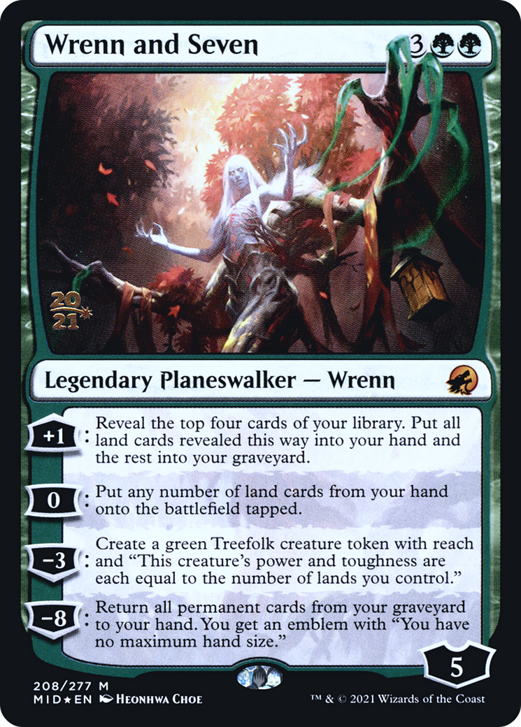 Wrenn and Seven (PRE-208S) [Innistrad: Midnight Hunt Promos] Foil