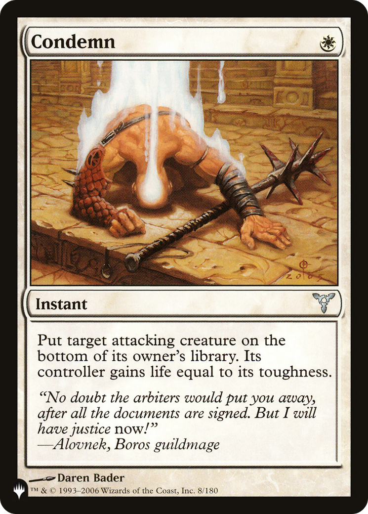 Condemn (LIST-DIS-8) [The List]