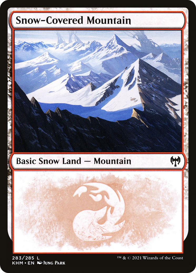 Snow-Covered Mountain (KHM-283) [Kaldheim]: (snow) Foil