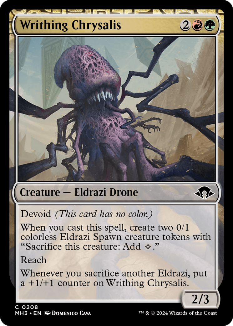 Writhing Chrysalis (MH3-208) [Modern Horizons 3]: (devoid)