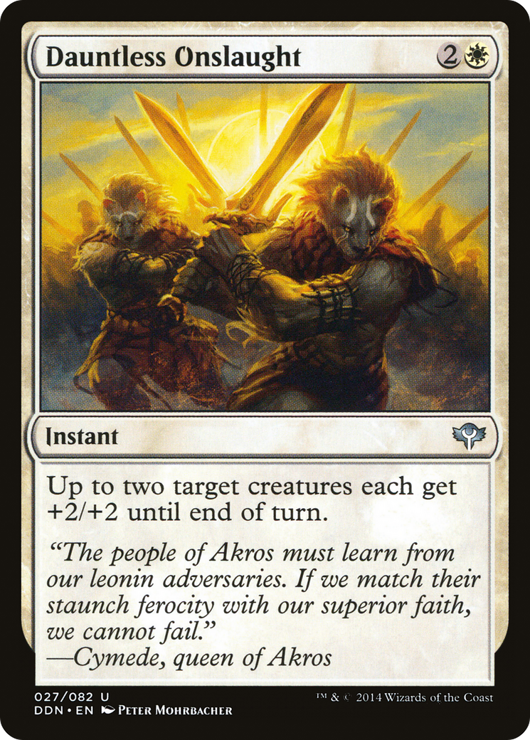 Dauntless Onslaught (DDN-027) [Duel Decks: Speed vs. Cunning]