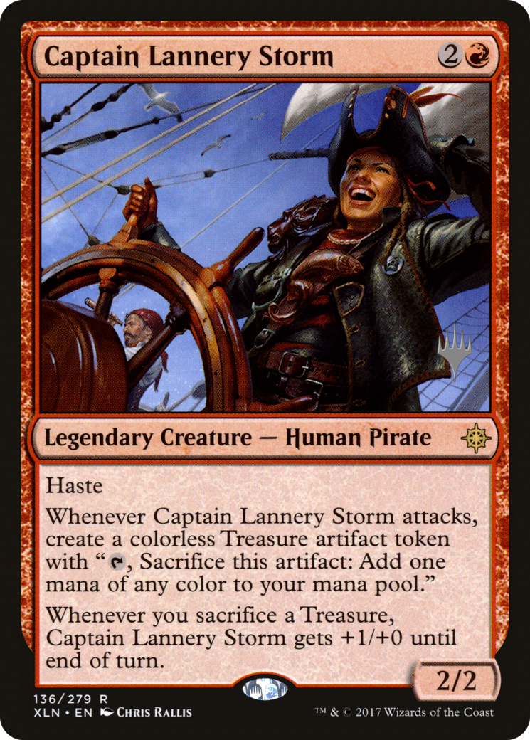 Captain Lannery Storm (PPM20-136P) [Promo Pack: Ixalan Promos]