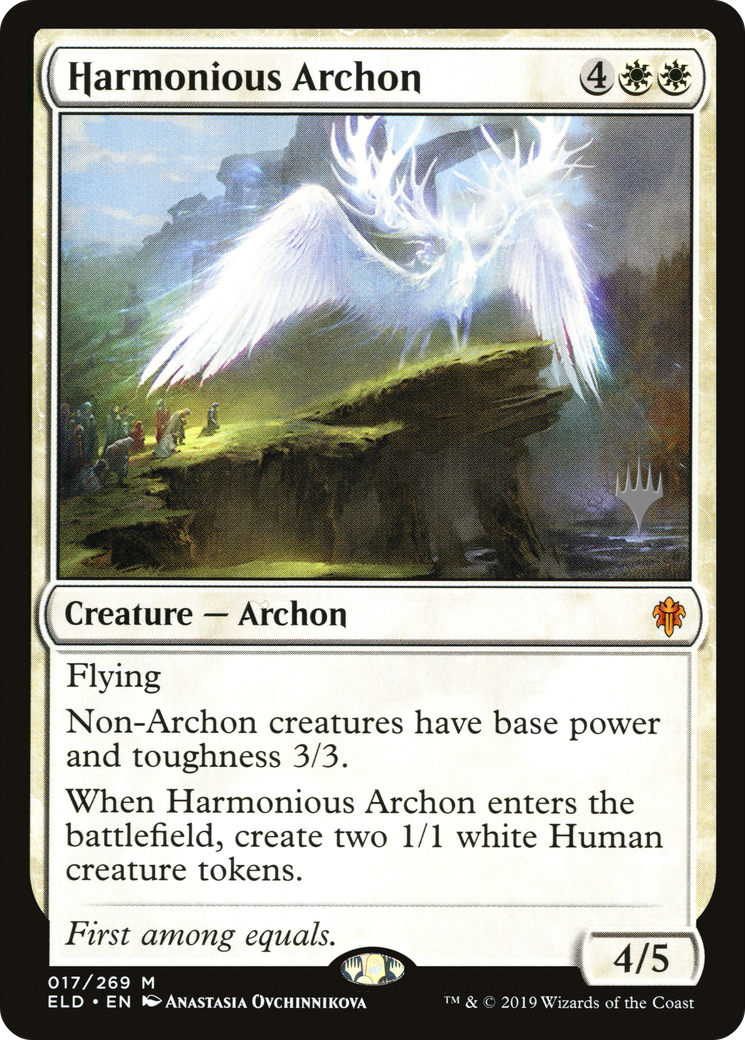 Harmonious Archon (PPELD-17P) [Promo Pack: Throne of Eldraine Promos]