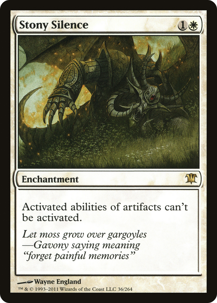 Stony Silence (ISD-036) [Innistrad]