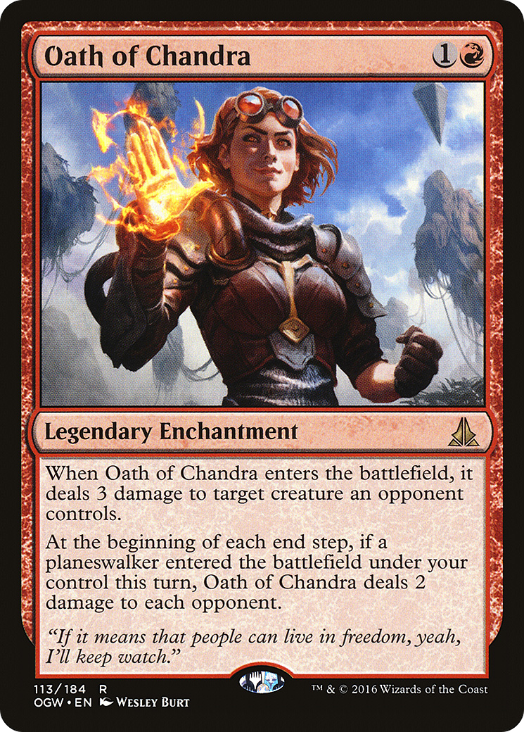 Oath of Chandra (OGW-113) [Oath of the Gatewatch] Foil