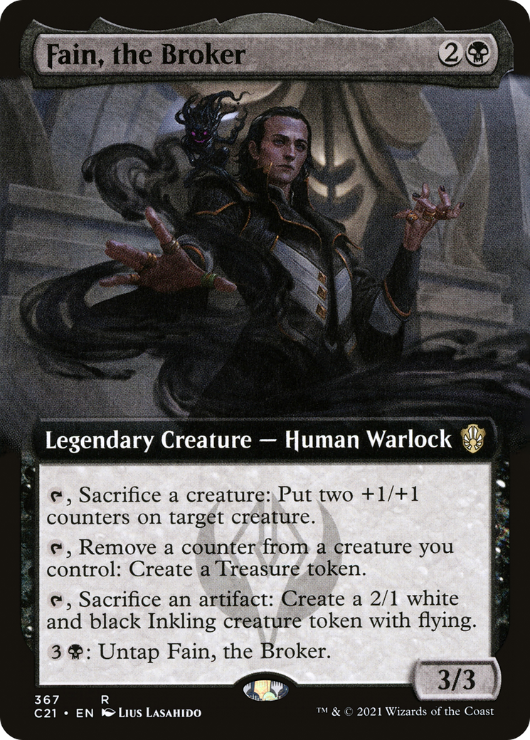 Fain, the Broker (C21-367) [Commander 2021]: (Extended Art)