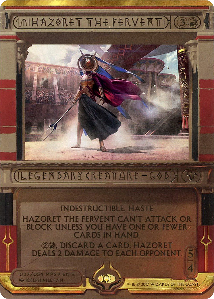 Hazoret the Fervent (MPS2-027) (Borderless) [Amonkhet Invocations] Foil