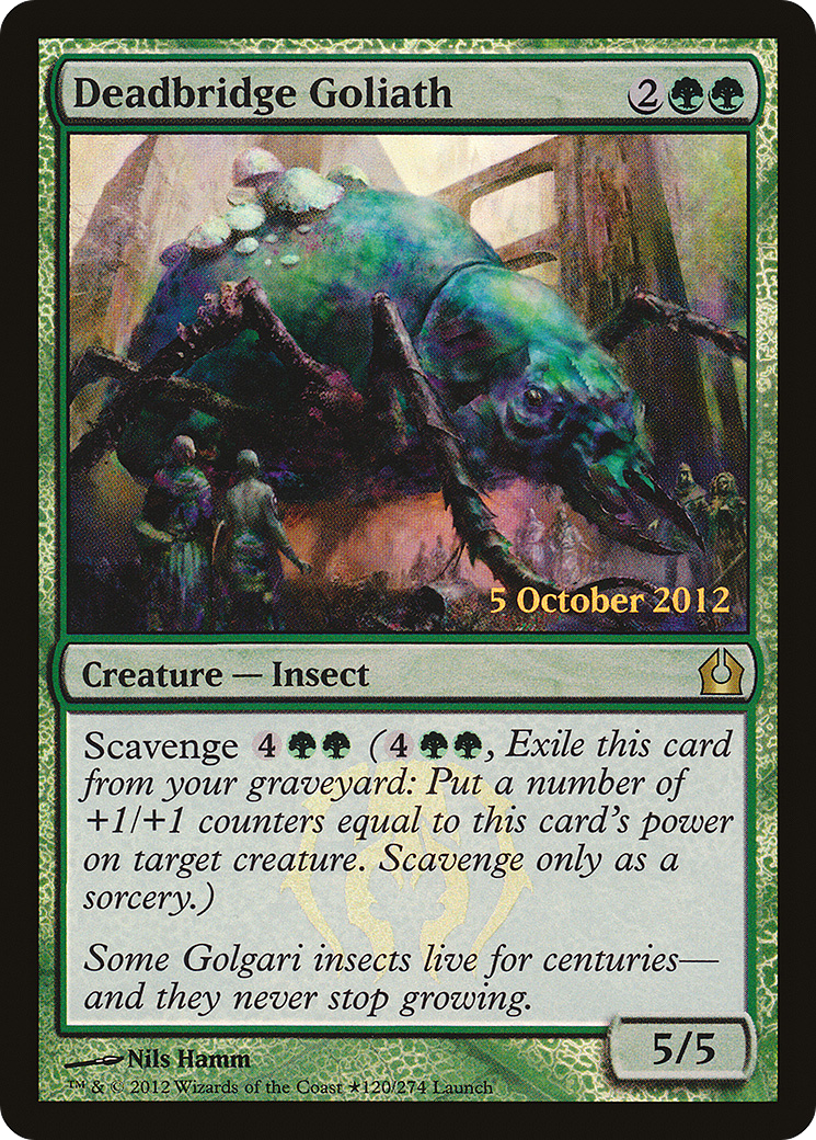 Deadbridge Goliath (LARP-120★) [Return to Ravnica Promos] Foil