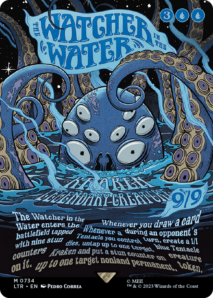 The Watcher in the Water (LTR-734) [The Lord of the Rings: Tales of Middle-earth] (Borderless) Foil
