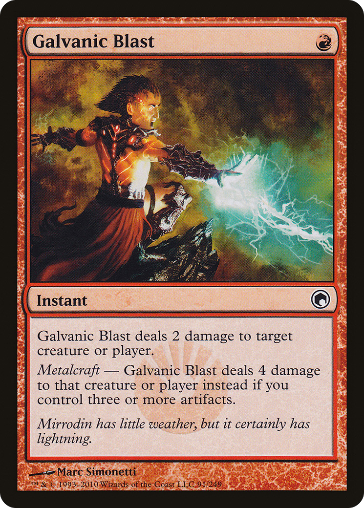 Galvanic Blast (SOM-091) [Scars of Mirrodin]