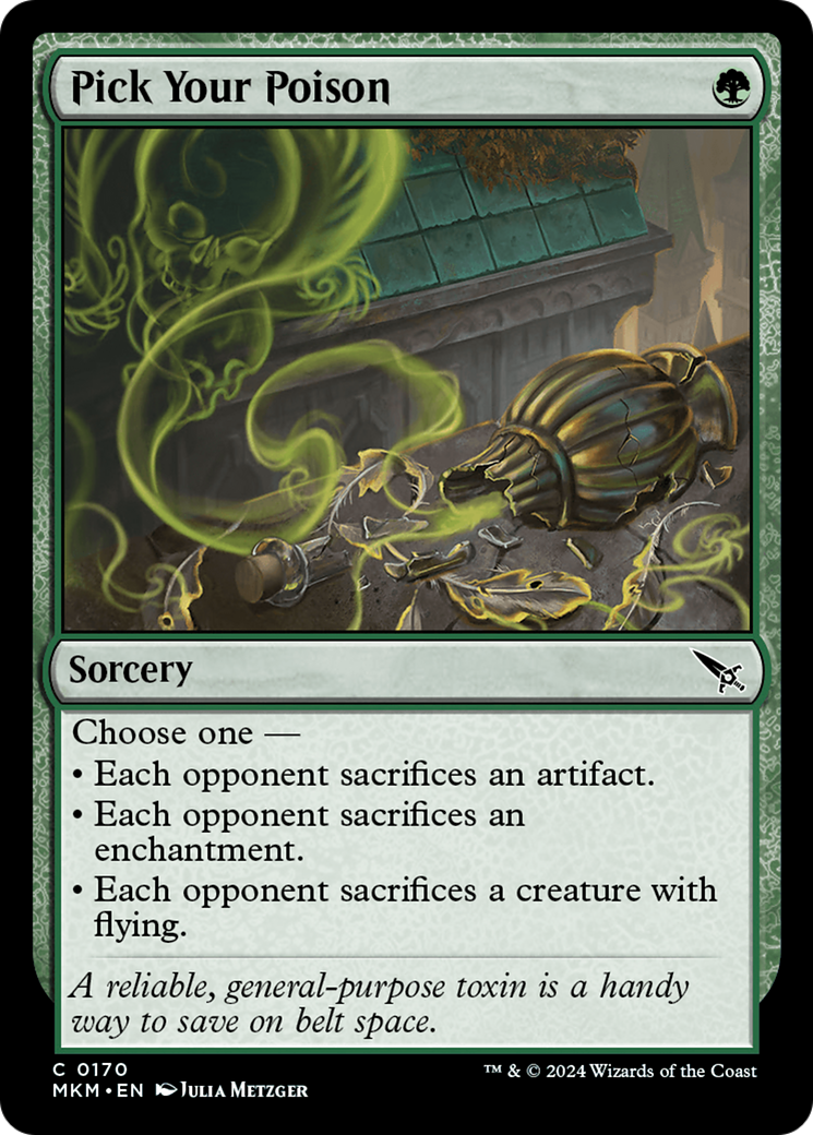 Pick Your Poison (MKM-170) [Murders at Karlov Manor] Foil