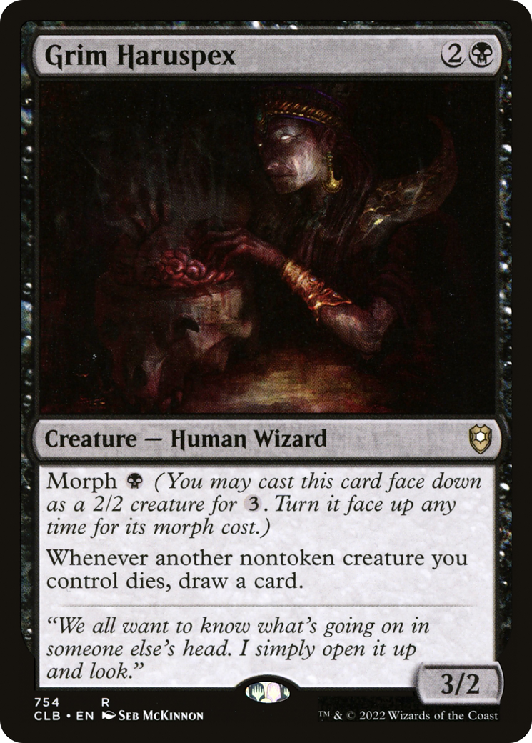 Grim Haruspex (CLB-754) [Commander Legends: Battle for Baldur's Gate]
